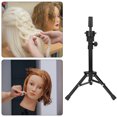 thumbnail image 4 of Mannequin Head Stand, Professional Head Holder  Stand Tripod Adjustable Support Tripod  For Hairdressing Training, 4 of 8