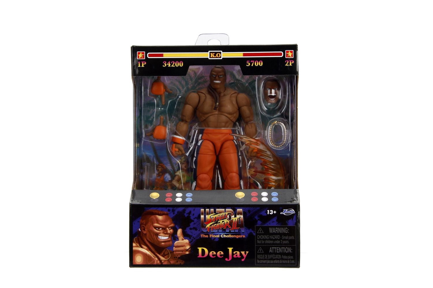 Jada Toys STREET FIGHTER II Figurine D'Action - Dee Jay