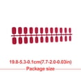 thumbnail image 1 of 1 Set Glue on Nails of Multiple Medium Length Files Stick Full Cover Wraps Art Decals Artificial Beauty Tool Manicure Kit Decorations 26, 1 of 6