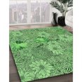 thumbnail image 3 of Ahgly Tapis Rectangulaire Lavable en Machine Vert Transitionnel, 4 Pieds x 6 Pieds, 3 of 7