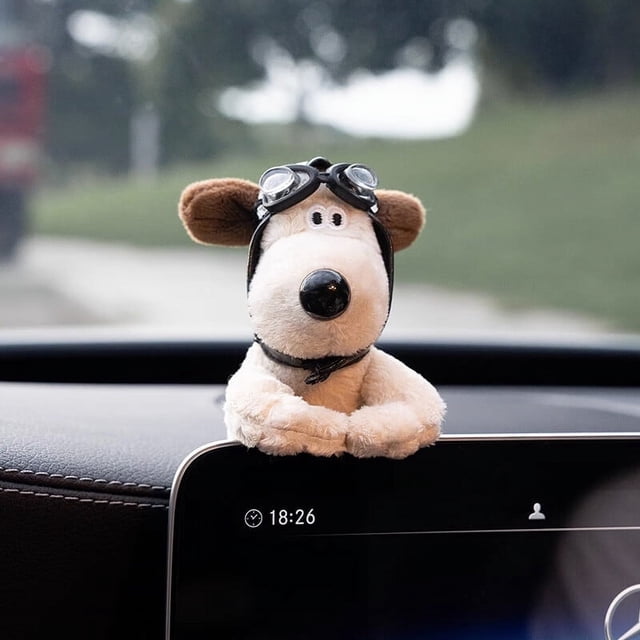 Car Decoration Dog Premium Cute Car Plush Doll Decorations For Wiper Shift Hand