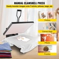 thumbnail image 2 of VEVOR Heat Press 16x24, 1700W Power Heat Press Machine, Fast Heating, High Pressure Heat Press Machine for T-Shirt, Digital Industrial Sublimation Printer for Heat Transfer Vinyl, Easy to Use, Black, 2 of 9