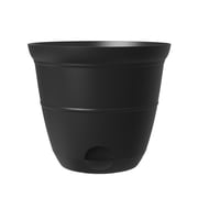 Mainstays 15 inch Self Watering Plastic Planter with Saucer - Black