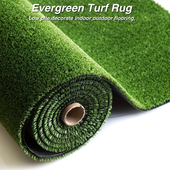 YOPTOP 5 feet x 10 feet Artificial Grass Outdoor Carpet - Ultra Realistic Synthetic Turf for Indoor/ Outdoor Use! Ideal for Pet Landscapes Terraces & Gardens