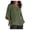 Army Green, variant on Ladies Tops and Blouses Summer Solid Color Cotton Linen Tshirts Trendy Cropped Sleeves Crewneck Shirts Loose Casual