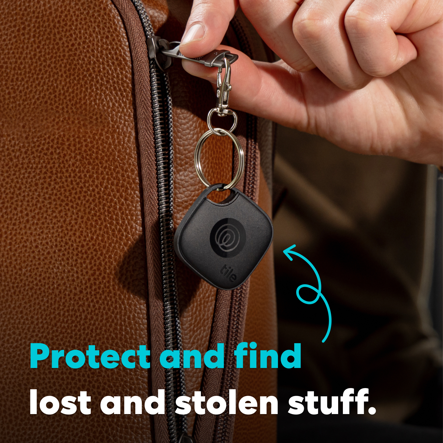 Life360 Tile Mate (2024) Bluetooth Tracker, both iOS and Android Compatible. 4-Pack Black