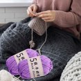 thumbnail image 1 of Naittoop 5 Strands Milk Cotton Doll Crochet Diy Knitting Thread Baby Sweater Wool Ball, 1 of 6