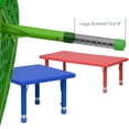 thumbnail image 3 of 24''W x 48''L Rectangular Red Plastic Height Adjustable Activity Table, 3 of 5