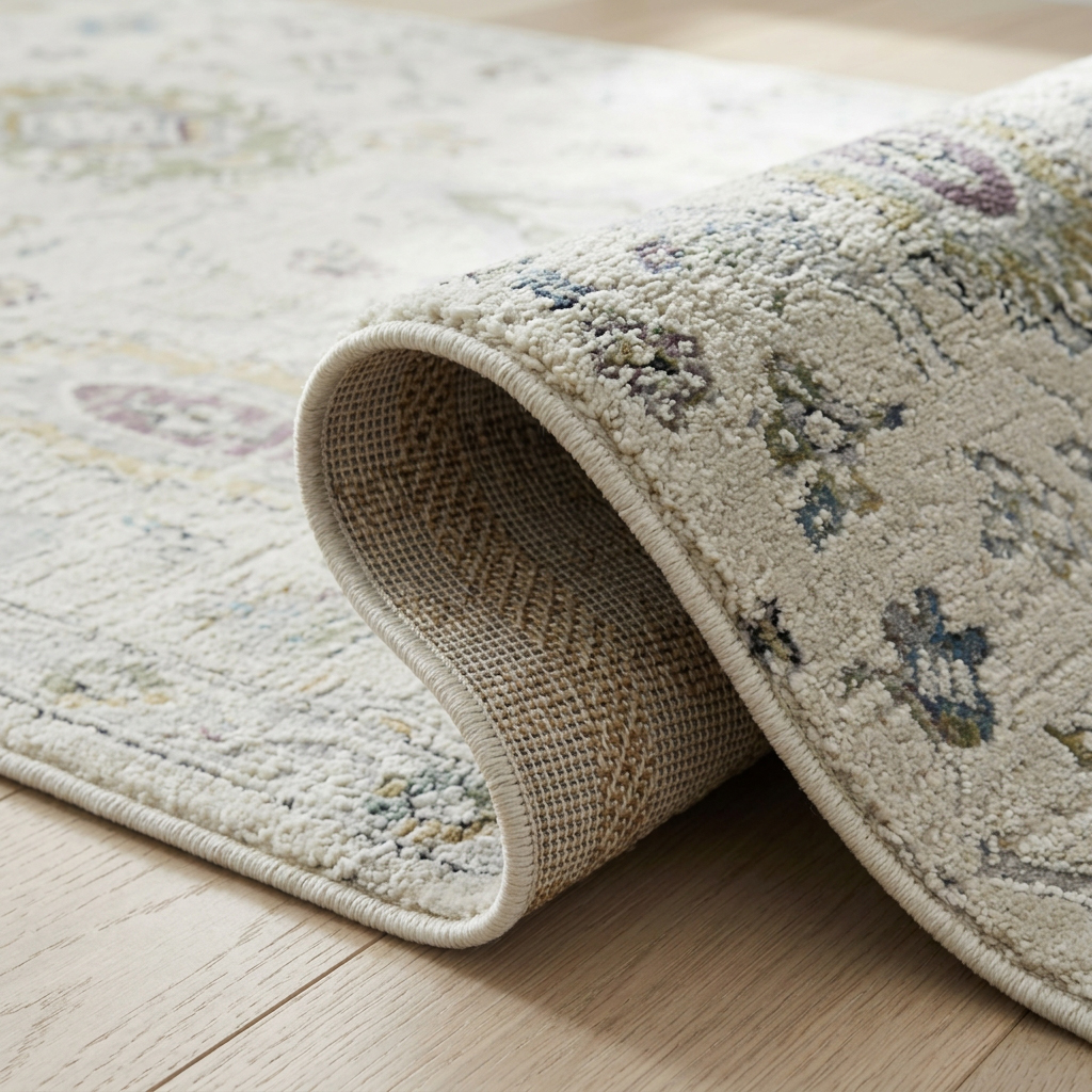 Tapis d'interieur classique Rug Branch Nomad, beige creme, boheme - Salon, chambre