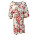 thumbnail image 3 of Robe Longue Longue Fendue à Boutons et Col en V à Fleurs pour Femmes Été, 3 of 6