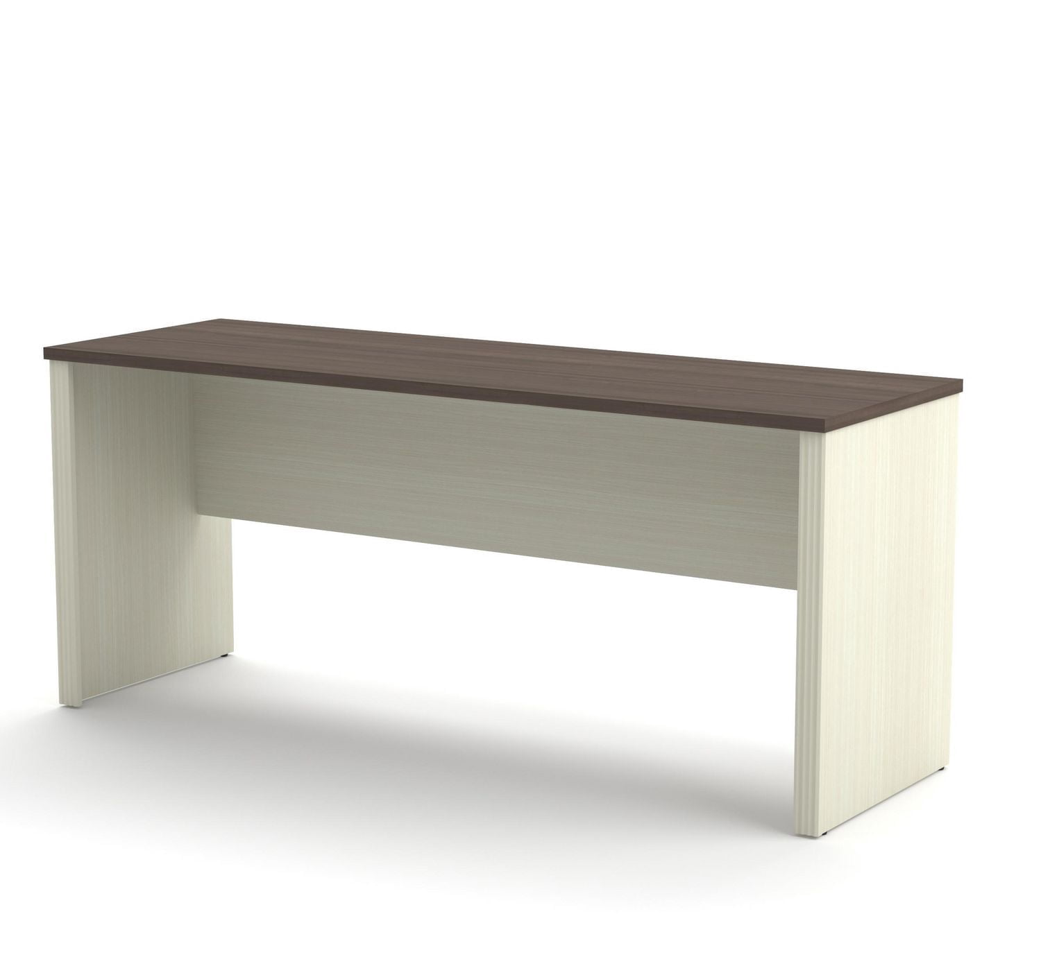 Bestar Prestige + 71W Narrow Desk Shell in antigua