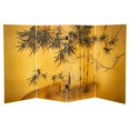 thumbnail image 1 of Oriental Furniture 3 ft. Tall Double Sided Bamboo Tree Canvas Room Divider, 1 of 5