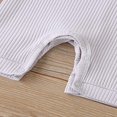 thumbnail image 3 of Baby Girl Boy Solid Romper Short Sleeve Jumpsuit Button Cotton Clothing, 3 of 6