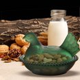 thumbnail image 3 of Small Glass Jars with Lids Glass Chicken Candy Tray with Lid Rural Candy Bowl for Snacks and Treats, 3 of 7