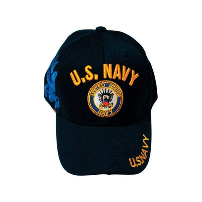 JWM 7015 US Logo Baseball Cap  Navy Blue - pack of 6