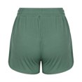 thumbnail image 4 of AherBiu Womens Shorts Summer Ribbed Knitted Wide Leg Sweat Shorts High Waisted Loose Fitting Short with Pockets, 4 of 5