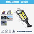 thumbnail image 3 of Rvkxad Solar Motion Sensor Wall Light, 59 COB LED 3-Mode Security Light with Remote, Outdoor Flood Light, Yard Garden Lighting, 3 of 7
