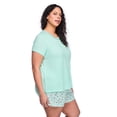 thumbnail image 4 of George Women's Plus Two Piece Pajama Set, 4 of 6
