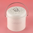 thumbnail image 3 of Compost Bin 3L - Stainless Steel Kitchen Compost Bin - Kitchen Composter for Food Waste - Coal Filter, 3 of 5