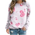 thumbnail image 2 of Meichang Chandail en Molleton Surdimensionné pour Femmes Chandail en Molleton de la Saint-Valentin Graphique Amour Manches Longues Chandail Décontracté Coupe Ample Col Rond Chandails en Molleton de Vacances, 2 of 5