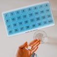 thumbnail image 4 of Milaget 2Pcs Monthly Pill Organizer Pill Planner 31 Day Week Moisture-Proof Travel, 4 of 9