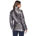 thumbnail image 3 of White Mark Women's Metallic Puffer Coat, 3 of 6