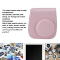 thumbnail image 3 of Protective Portable Case Compatible with Mini 12 Camera, PU Leather Bag with Adjustable Strap, Accessories Pocket, Lilac Purple, 3 of 8