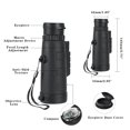 thumbnail image 3 of Graflsoa 40X60 High-Power Monocular Telescope with Phone Adapter, Compact & Portable for Outdoor Night Vision, Multi-Coated Green Lens, Includes Tripod & Accessories, 3 of 5