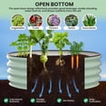 thumbnail image 3 of AKDSteel 2 - Pack Round Galvanized Raised Garden Bed - 2FT/3FT/4FT Sizes - Outdoor Flower & Vegetable Bed - Heavy - Duty & Open - Bottom Design, 3 of 9