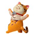 thumbnail image 1 of Cute Looks Back And Smiles Cats Turns Around Creative Cats Ornaments, 1 of 1