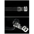 thumbnail image 4 of INSPIRE CHIC 1Pair Non-Slip Clear Bra Straps Replacement Invisible Transparent Bra Shoulder Straps Clear-White and Clear Buckle Width: 0.9cm/ 3/8", 4 of 5