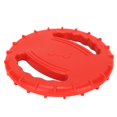 thumbnail image 3 of Dog Training Flying Disc, Soft Squeaky Natural Rubber 2 Sides Hollow Design Dog Flying Disc Toy  For Park For Large Dogs Sky Blue,Red, 3 of 8