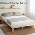 thumbnail image 2 of Giantex 14" Solid Wood Platform Bed Frame, Mattress Foundation, No Box Spring Needed, Easy Assembly, Natural, 2 of 9