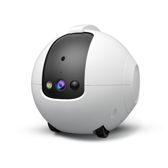 Caméra pour Animaux 4 MP avec Compagnon de Jeu IA, Jouet Laser, Modes de Lecture Automatique, Vision Nocturne, Zoom 3X, Contrôle par Application à Distance, Robot d'Intérieur