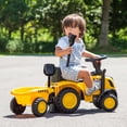 thumbnail image 2 of Costway Kids Ride on Tractor Licensed Caterpillar Foot to Floor Sliding Car with Shovel, 2 of 10