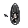 thumbnail image 4 of Boat Input Output Jack Plate Socket with Screws for Fender Strat Guitar Black, 4 of 5