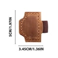 thumbnail image 4 of Marque-Page Magnétique Clip en Cuir avec Porte-Stylo Multifonction Matériau Marron Accessoire de Lecture en Cuir Pu Design Rétro Marron, 4 of 5