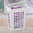 thumbnail image 4 of Sterilite Rectangular LiftTop Laundry Hamper Basket Bin w/ Lid (8 Pack), 4 of 10