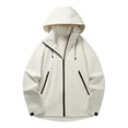 thumbnail image 1 of LOVZFMLL Jackets for Men's Outdoor Windproof And Waterproof Long Sleeved Hooded Jacket, 1 of 7