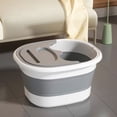 thumbnail image 4 of Sentmoon Foldable Foot Bath Bucket With Handle And Lid, Portable Foot Bath Spa Bucket With Massage Acupoints, Portable Foot Bath Bucket, Foldable Spa Bucket For Foot Deals of the Day Clearance Prime, 4 of 6