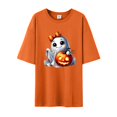thumbnail image 4 of YLHFASHION T-shirt d'Halloween pour Femmes à Manches Courtes, Col Rond, Graphique, Hauts Imprimés Citrouille, Chandails Décontractés d'Automne 2025 pour Femmes, Liquidation, T-shirt à Manches Courtes pour Femmes, 4 of 4