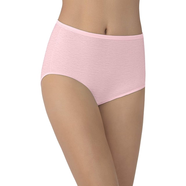 Vanity Fair Womens Body Shine Illumination Brief, 6, Bubbly