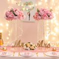 thumbnail image 5 of CHOK Artificial Flower Kissing Balls for Wedding Table Centerpieces 10Pcs 14.2 Large White Fake Roses Hydrangea Flower Arrangement, 5 of 5