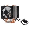 thumbnail image 4 of CPU Cooler For  LGA 775 1155 1156 1366 2011, Direct Contact Technology Precise Airflow Cooling Fans Low Noise Excellent Heat Dissipation Six Tubes RGB 3pin FanSingle Fan, 4 of 8