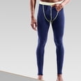 thumbnail image 4 of CEHVOM Men Solid Casual Tight Base High Waist Breathable Keep Warm Ankle-Length Pants, 4 of 8