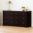 thumbnail image 1 of Commode 6 tiroirs pour Adulte, fini Chocolat, collection Vito de Meubles South Shore, 1 of 6