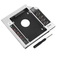 thumbnail image 2 of HDD Caddy,12.7mm Aluminum SATA HDD Hard Drive Adapter HDDSSD Adapter Best in its Class, 2 of 12