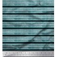 thumbnail image 1 of Soimoi Polyester Crepe Fabric Stripe Block Printed Fabric 1 Yard 52 Inch Wide, 1 of 3