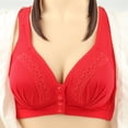 thumbnail image 4 of Timegard 4pc Bras for Women Front Closure Button High Support Ruched Breathable Comfort Everyday Bras, 4 of 5