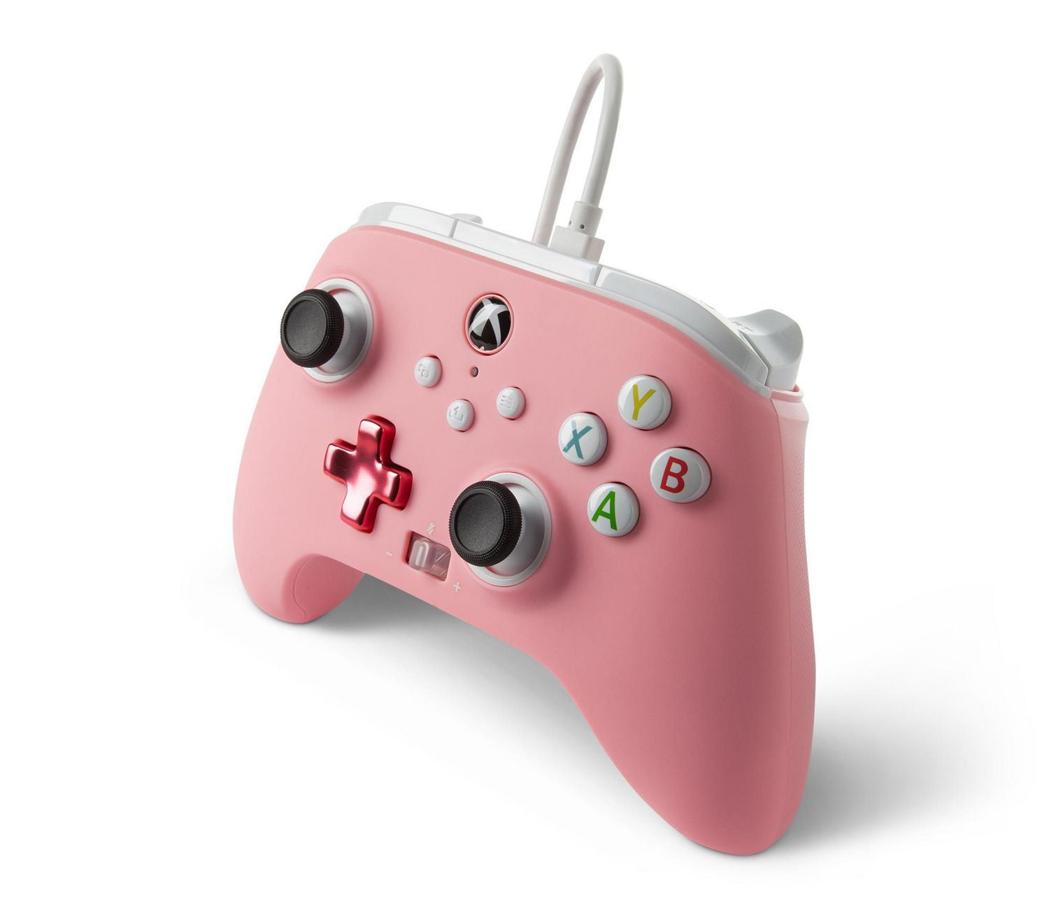 Manette câblée PowerA améliorée pour Xbox – Rose